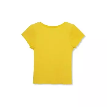 Желтый текстурированный топ на пуговицах для девочек Truce, желтый