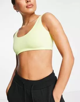 Желтый топ без косточек adidas Originals
