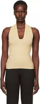 Желтый топ-халтер Cinder Baserange