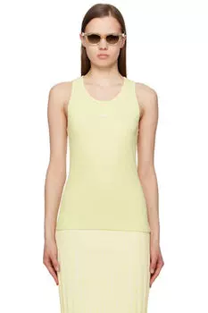 Желтый топ с изображением лисы Maison Kitsun