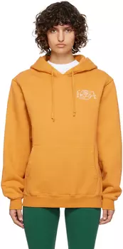 Желтый - Тяжелая толстовка с капюшоном Joe Palmes