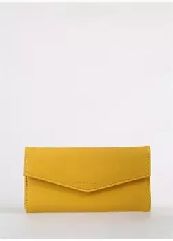 Желтый женский кожаный кошелек 9x19x2 см Frk 507 Fabrika