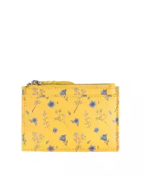 Желтый женский кожаный кошелек Lucerna с защитой RFID SKPAT, желтый