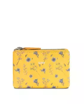 Желтый женский кожаный кошелек Lucerna с защитой RFID SKPAT, желтый