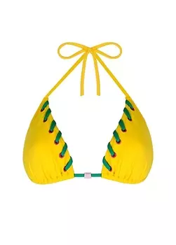 Желтый женский топ бикини Zeki