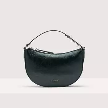 Жемчужная кожаная сумка через плечо Coccinelle PRISCILLA PEPITA SMALL, зеленый