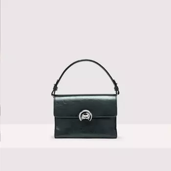Жемчужная кожаная сумочка Coccinelle BINXIE PEPITA SMALL, зеленый