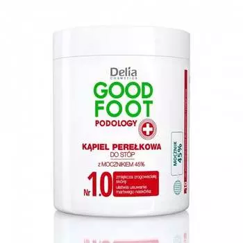 Жемчужная ванночка для ног 45% мочевина, 200 г Delia Cosmetics, Good Foot Podology № 1.0