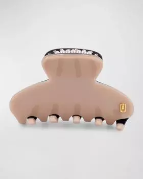 Жемчужно-ацетатный зажим для когтей Alexandre de Paris, цвет Nude