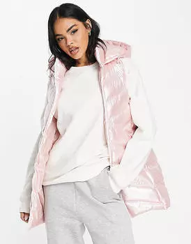 Жемчужно-розовый жилет Threadbare Ski