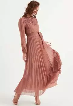 Жемчужное платье Herita, коричневый