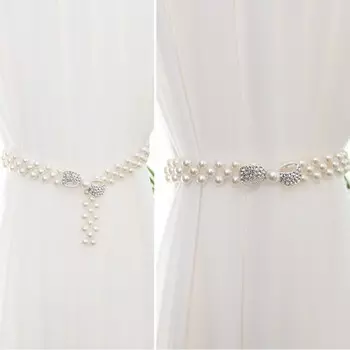 Жемчужные подхваты для штор TOPWONER 4 шт, белый