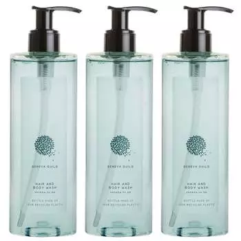 Женева Гильдия, Hair&Body Wash, Гель для мытья волос и тела, 380 мл, 3 шт., inna