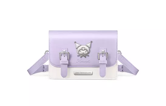 Zhenggang Zgo Женская сумка через плечо Kulomi, Подарочная коробка с бело-фиолетовой куклой