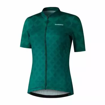 Женщина из Джерси Симано Мизуки SHIMANO, черный / зеленый / зеленый