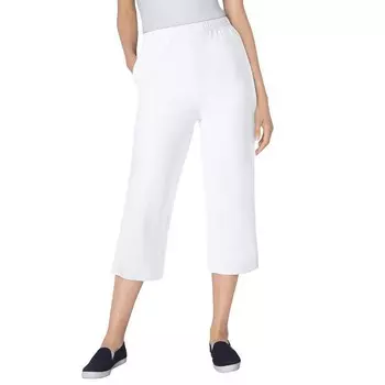 Женщина в женских капри размера плюс миниатюрных джинсов Fineline Woman Within, белый