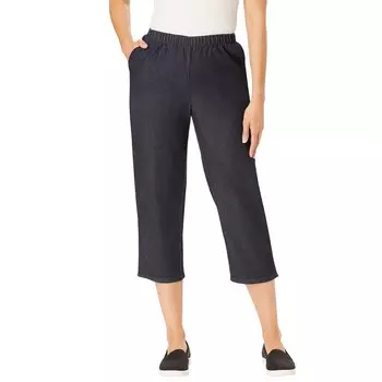 Женщина в женских капри размера плюс миниатюрных джинсов Fineline Woman Within, цвет Indigo