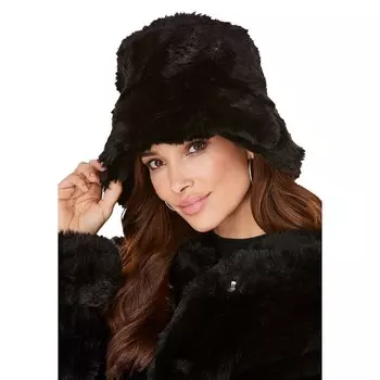 Женщина в женской шапке из искусственного меха больших размеров Woman Within, черный
