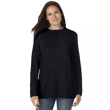 Женщина в женской термосвитшоте больших размеров Woman Within, черный