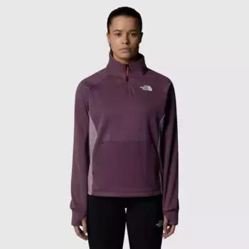 Женская 1/4 Флисовая сторона The North Face, пурпурный