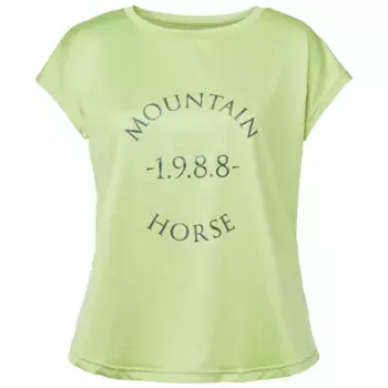 Женская активная свободная футболка с изображением горной лошади Mountain Horse, цвет Verde Agua