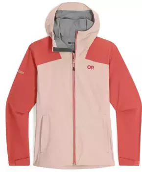Женская эластичная непромокаемая куртка Outdoor Research Stratoburst, цвет Sienna/Moondust