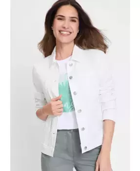 Женская эластичная твиловая куртка Olsen, белый