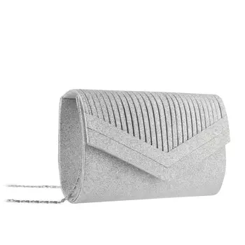 Женская элегантная серебряная сумка Tendenz