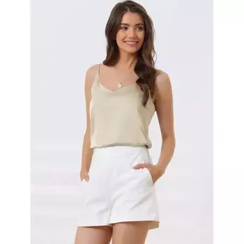 Женская атласная пижама на бретельках с шелковистым ремешком и бретельками для отдыха cheibear, серый/синий