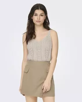 Женская ажурная майка Only, белый