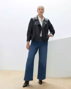 Женская байкерская куртка из искусственной кожи Couchel, черный