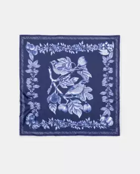 Женская бандана с фруктовым и птичьим принтом Naulover, синий