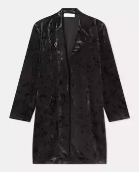 Женская бархатная классическая куртка Couchel, черный