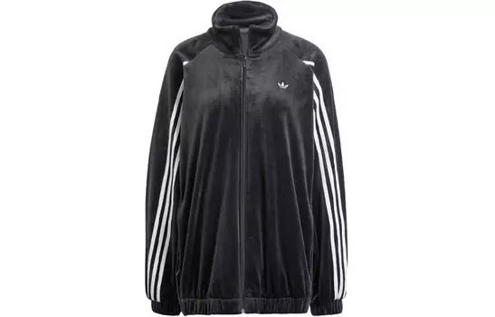 Женская бархатная куртка Adidas Originals, цвет Black