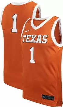 Женская баскетбольная майка Nike Texas Longhorns #1 Burnt Orange Replica
