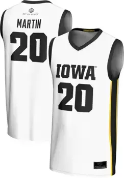 Женская баскетбольная майка Prosphere Iowa Hawkeyes # 20 белая, реплика Кейт Мартин, полностью сублимированная