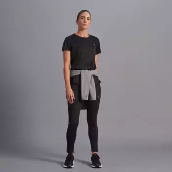 Женская базовая футболка для бега Boomerang, черный