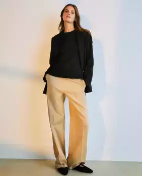 Женская базовая футболка с короткими рукавами Woman El Corte Ingls, чёрный