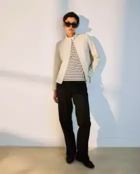 Женская базовая куртка Woman El Corte Ingls, кремово-белый