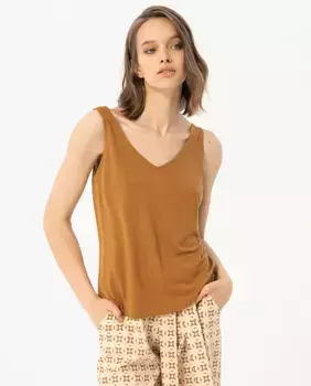 Женская базовая майка Surkana, светло-коричневый