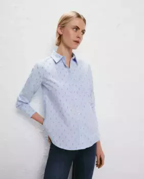 Женская базовая рубашка-оксфорд Easy Wear, синий