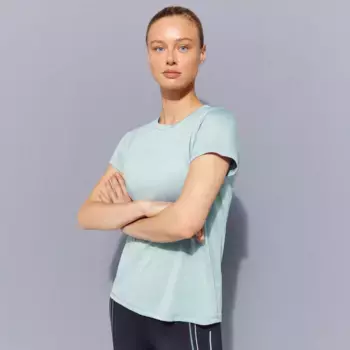 Женская беговая футболка Boomerang, зеленый