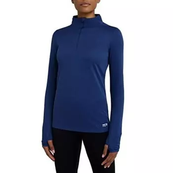 Женская беговая футболка Cloud из флиса с карманами на молнии - темно-синий Tca, цвет blau