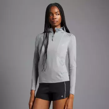 Женская беговая футболка с длинным рукавом Boomerang, серый