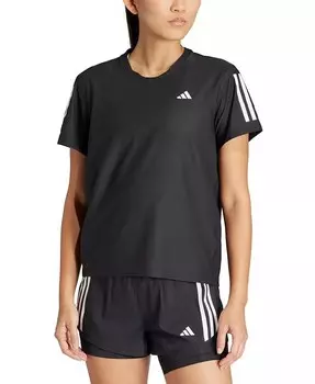 Женская беговая футболка с короткими рукавами The Run adidas, черный
