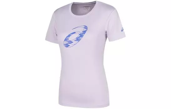 Женская беговая футболка, женская сиреневая Asics