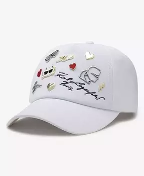 Женская бейсбольная кепка с подвеской Karl Lagerfeld Paris, черный