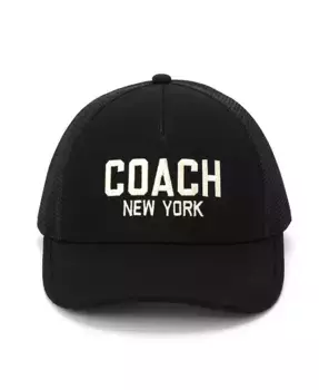 Женская бейсболка New York Trucker COACH, черный