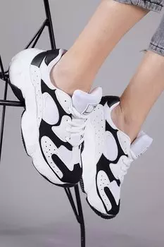 Женская белая черная спортивная обувь Tb284 TONNY BLACK