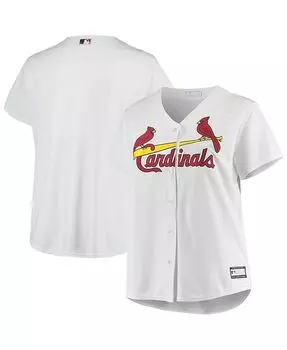Женская белая домашняя футболка больших размеров St. Louis Cardinals, реплика команды Profile, белый